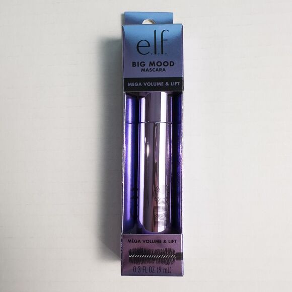 5/$20 Elf Big Mood Mascara Volumizing Pitch Black Full Size 0.3 fl oz NIB - Picture 1 of 12